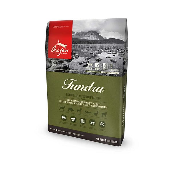 5,4 kg. Orijen Tundra teraviljavaba täissööt igas vanuses kassidele metsloomalihaga