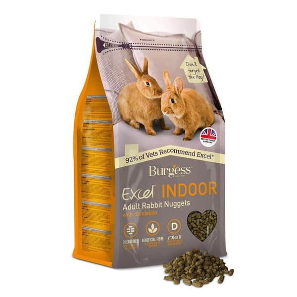 Burgess excel indoor rabbit 1,5 kg. Burgess Excel tubaste küülikute sööt