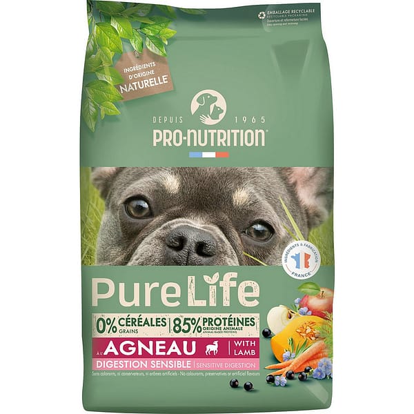 pro-nutrition-pure-life-adult-sensitive-lamb-11kg 11 kg. Pure Life teraviljavaba täissööt koertele lambaliha ja valge kalaga