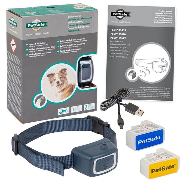 Haukumisvastane rihm sprey kassetiga