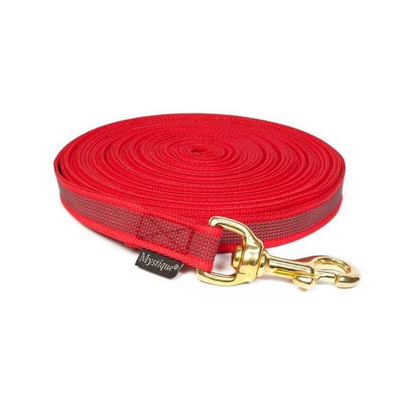 10 m x 20 mm.  kummeeritud treeningrihm-punane