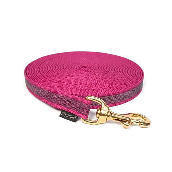 roosa 10 m x 20 mm. kummeeritud treeningrihm-roosa