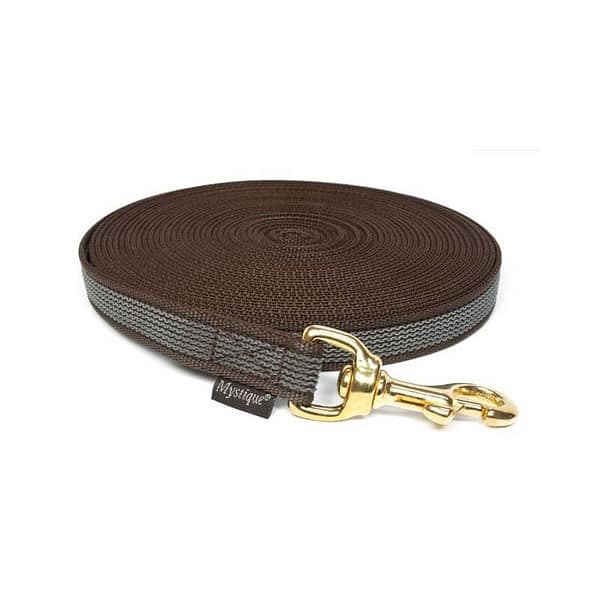 tumepruun 10 m x 20 mm. kummeeritud treeningrihm-tumepruun