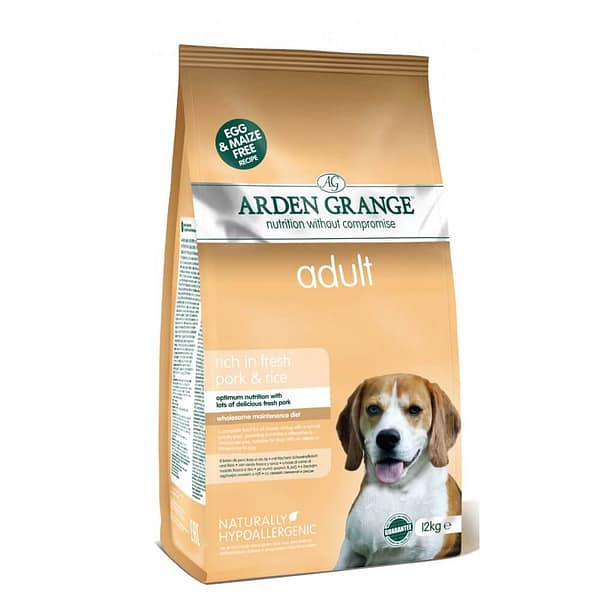 arden-grange-adult-dog-food-pork-rice-12kg 12 kg. Arden Grange täissööt väikest-ja keskmist kasvu täiskasvanud koertele sealiha ja riisiga