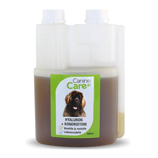 caninecare-hyaluron-ja-kondroitiini_20043 CaninCare hüaluroonhape+kondroitiin söögilisand koerte liigestele 500 ml.