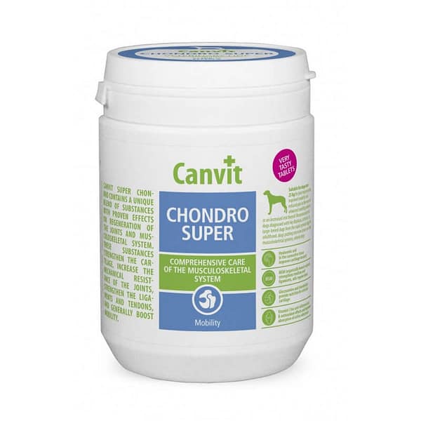 Canvit Chondro Super toidulisand koerte liigestele 500g. ( tabletina )