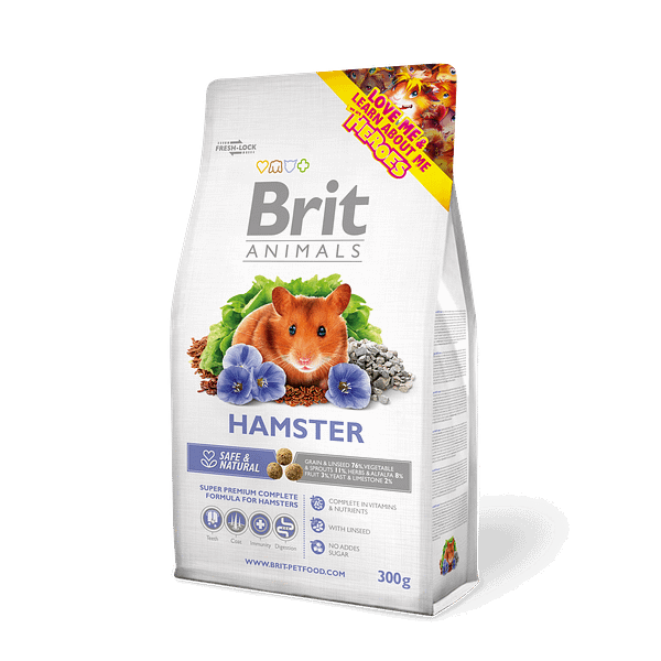 300 gbr. Brit Animals Hamster täissööt hamstritele