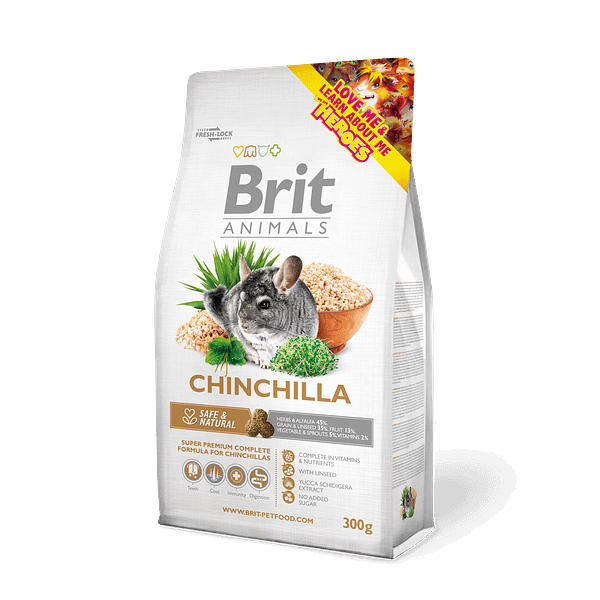 300 gr. Brit Animals Chinchilla täissööt tšintšiljadele