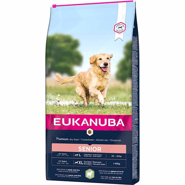 12 kg. Eukanuba täissööt seeniorkoertele lambaliha ja riisiga