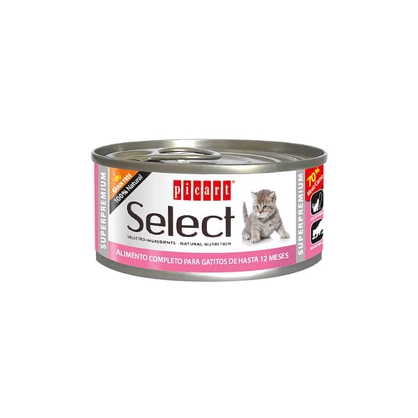 8436011151516.jpg 100 gr. Select teraviljavaba konservsööt kassipoegadele kanalihast