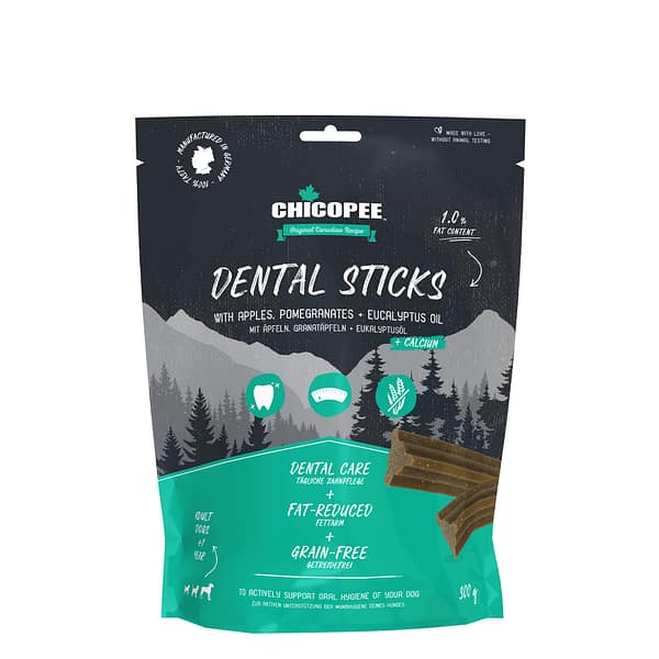 Chicopee HNL Dental teraviljavabad kaltsiumi ja eukalüptiõliga närimispulgad täiskasvanud koertele 300 gr.