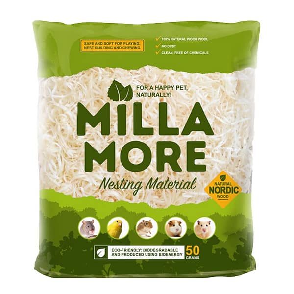 4742400000995.jpg Millamore haavapuust pesamaterjal väikenärilistele ja puurilindudele 50 gr. (Eestis toodetud!)