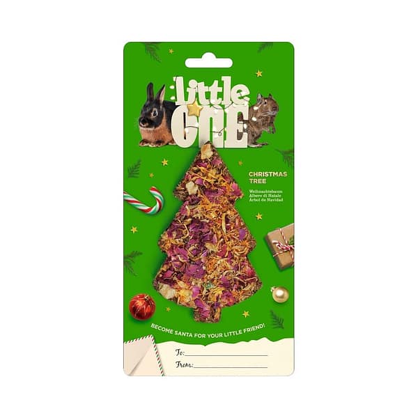 Little One Christmas jõulukuuseke maius-mänguasi närilistele 65 gr.
