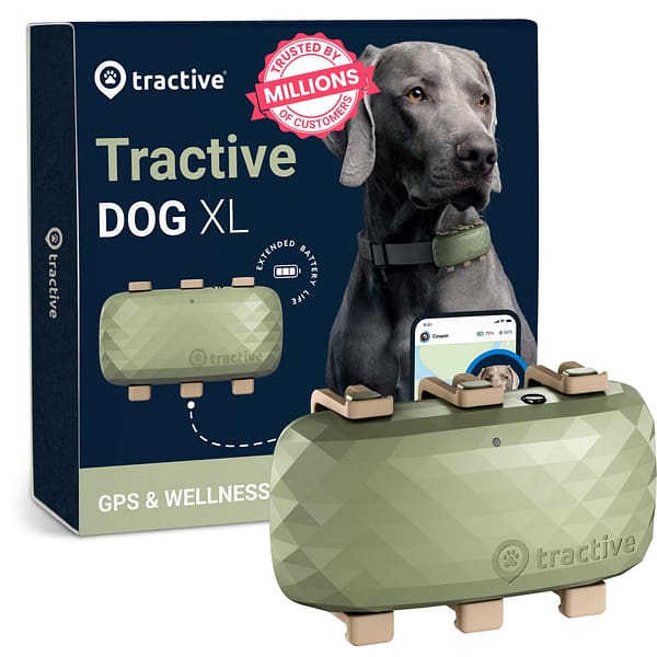 Tractive GPS XL Green suurtele koertele (kaaluga üle 22 kg.)