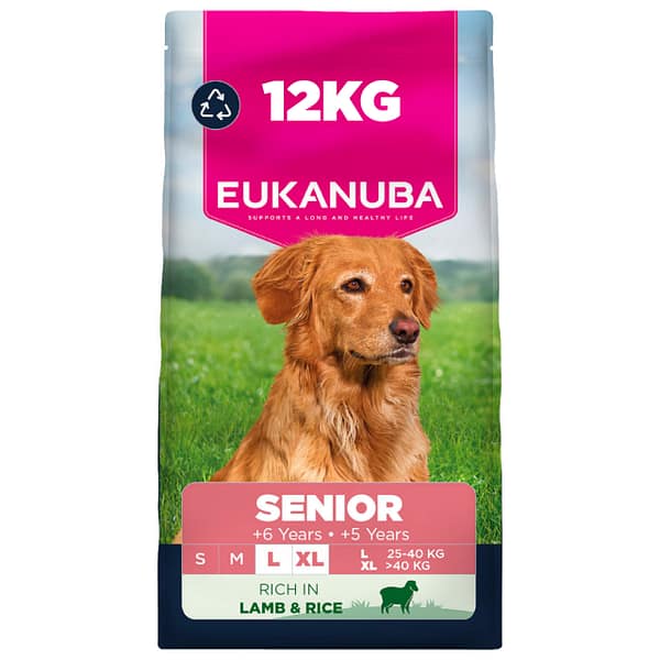 3000_7139059 12 kg. Eukanuba täissööt suurt kasvu seeniorkoertele lambaliha & riisiga