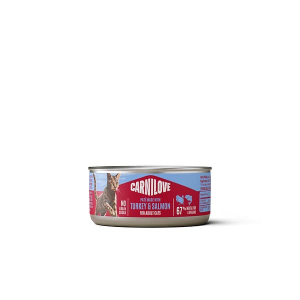 100 gr. Carnilove teraviljavaba konservsööt täiskasvanud kassidele kalkuniliha & lõhega