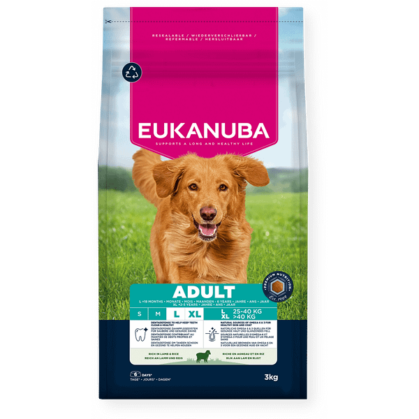 12 kg. Eukanuba täissööt suurt kasvu täiskasvanud koertele lambaliha & riisiga