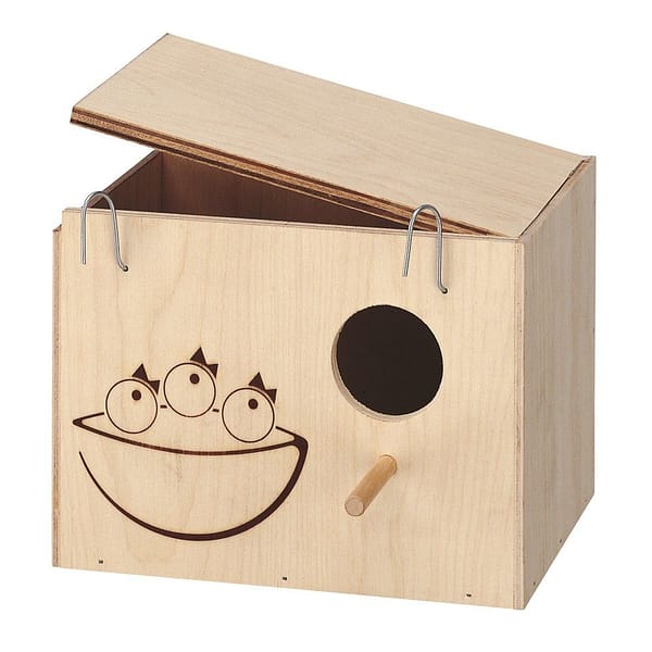 Puust pesakast puurilindudele Ferplast Nest Medium - p.19,5 x l.14 x k. 14 cm.