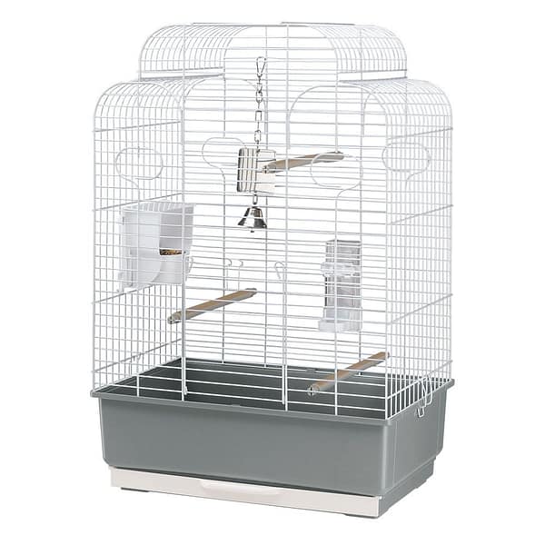 Linnupuur väikelindudele Ferplast Gala 50 x 30 x kõrgus 75,5 cm., valge