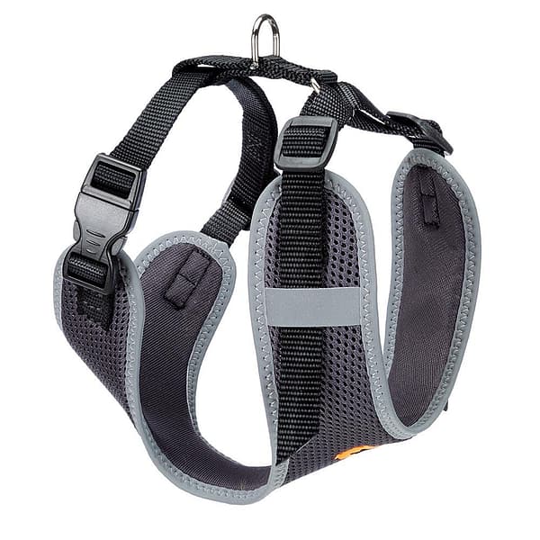 Musta värvi traksid Ferplast Nikita P, suurus M, rinnaümberõõdule 38-55 cm.