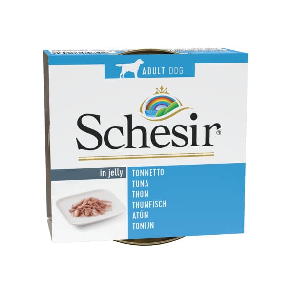 150 gr. Schesir konservsööt täiskasvanud koertele tuunikala tarretises