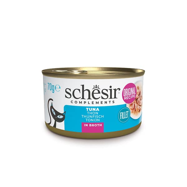 9123.jpg Schesir Complements konservsööt täiskasvanud kassidele tuunikala puljongis 70 gr.