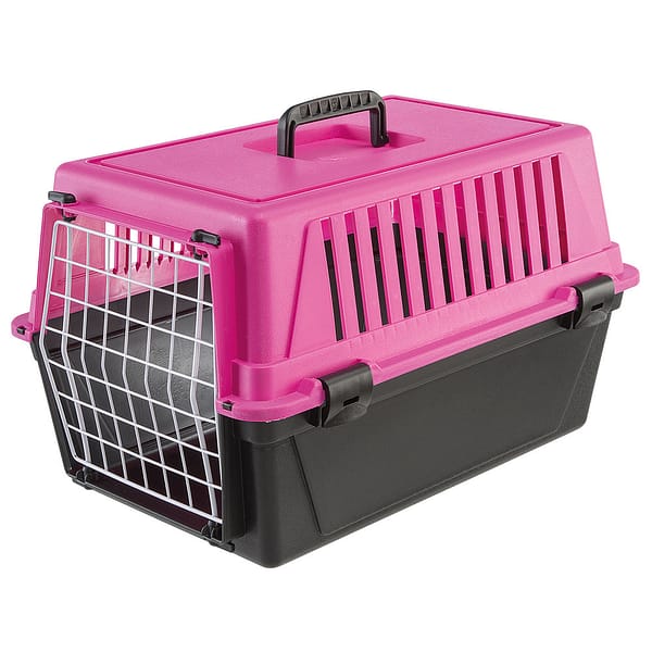 Transpordipuur Ferplast Atlas 10 EL Fucsia, 32,5 x 48 x k. 29 cm., max. kandevõime 5 kg.