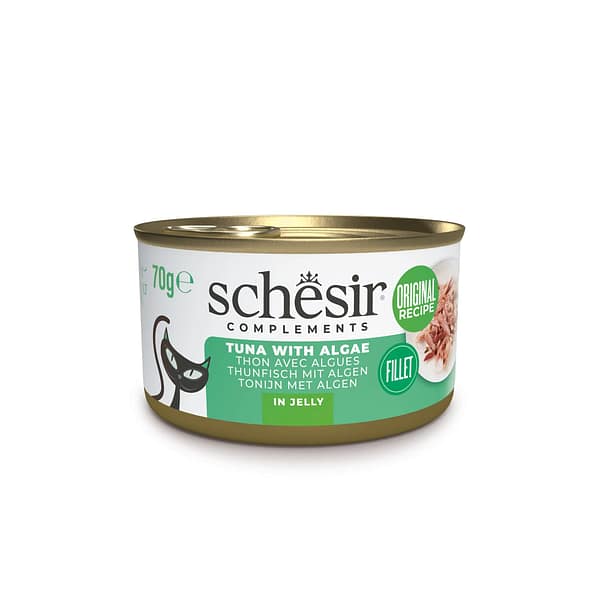 Schesir Complements märgtoit täiskasvanud kassidele tuunikala & vetikatega tarretises 70 gr.