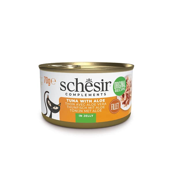 Schesir Complements märgtoit täiskasvanud kassidele tuunikalaga & aaloega tarretises 70 gr.