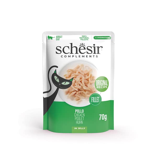 L-01316.jpg Schesir Complements märgtoit täiskasvanud kassidele kana tarretises 70 gr.