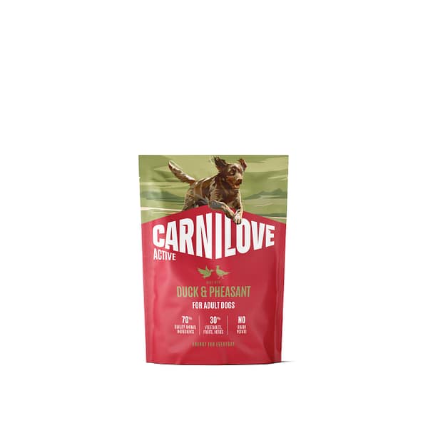 1,5 kg. Carnilove Active teravilja-ja kartulivaba täissööt täiskasvanud koertele pardi-& faasanilihaga