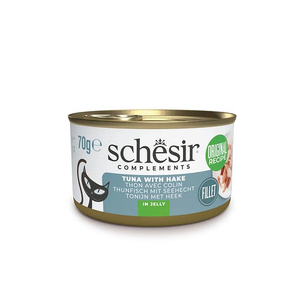 70 gr. Schesir Complements konservsööt täiskasvanud kassidele tuunikala & heigiga tarretises