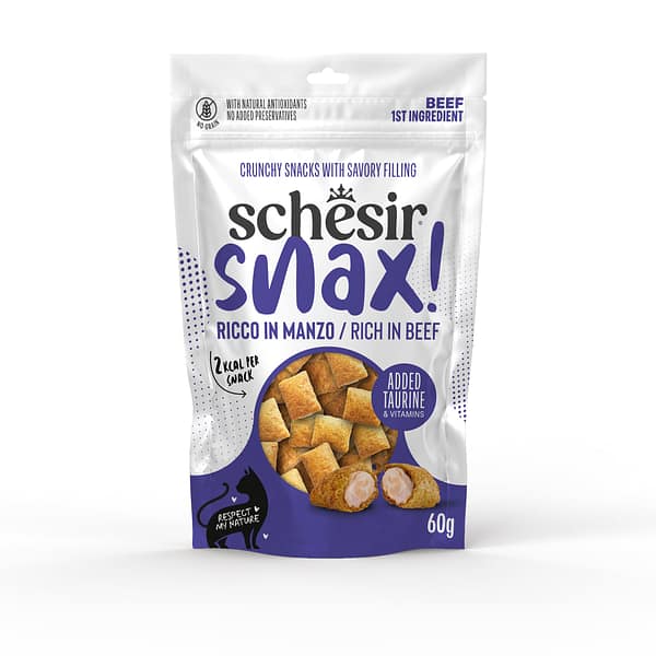 L-01616.jpg Schesir Snax! teraviljavaba veiselihamaitseline pehme maius kassidele 60 gr.
