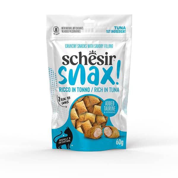 L-01618.jpg Schesir Snax! teraviljavaba pehme tuunikalamaitseline maius kassidele 60 gr.