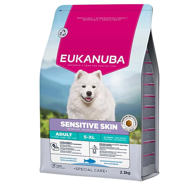L-01768.jpg 2,3 kg. EUKANUBA Adult S-XL täissööt tundliku nahaga igas suuruses täiskasvanud koertele ookeanikalaga