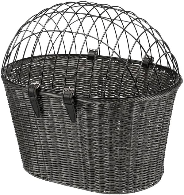 korv2 Kuni 5 kg. lemmikloomale musta värvi jalgrattakorv