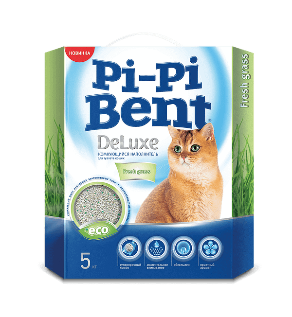 5 kg. Pi-Pi Bent Deluxe Fresh Grass kassiliiv