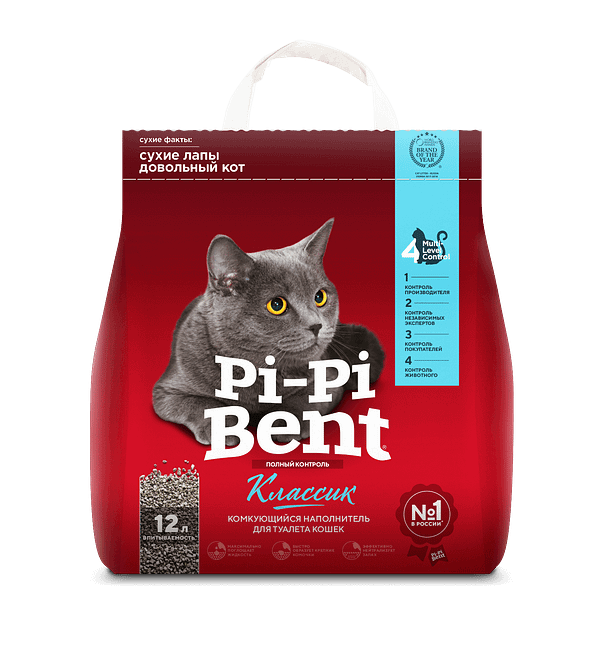 12 L./ 5 kg. Pi-Pi Bent Classic bentoniidist kassiliiv