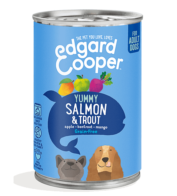 400 gr. Edgard Cooper teraviljavaba konservsööt täiskasvanud koertele kalaga