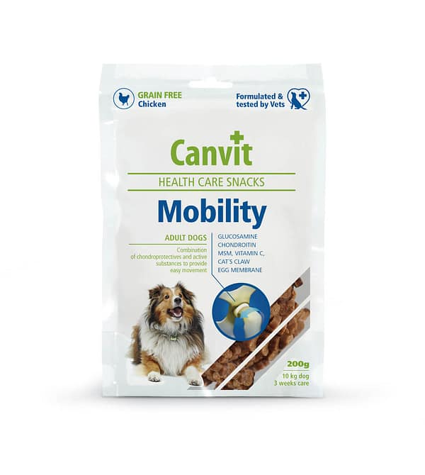 Canvit Mobility teraviljavaba liigeseid toetav maius kutsikatele ja täiskasvanud koertele 200 g.