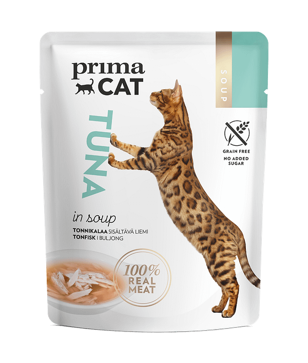 tuna 4 x 40 gr. Prima Cat soup teraviljavaba tuunikalapuljong kassidele