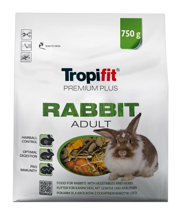 5900469504420.jpg Tropifit Premium Plus Rabbit täissööt küülikutele 750 gr.