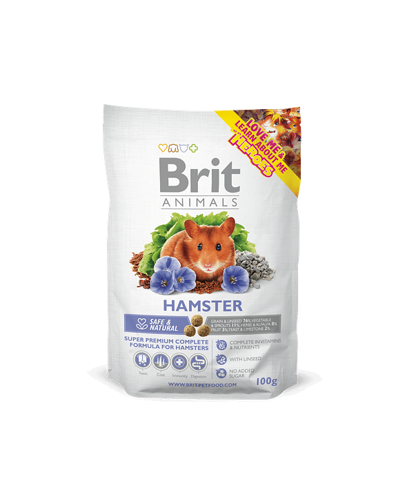 100 gr. Brit Animals Hamster täissööt hamstritele