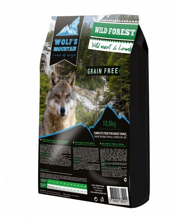 2 kg. Wolf's Mountain Wild Forest teraviljavaba toit uluki-ja lambalihaga