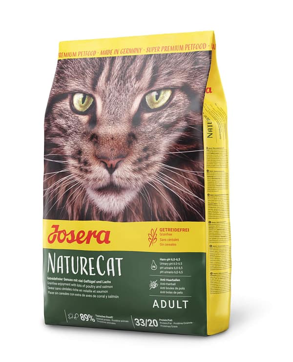 josera naturecat 10 kg. Josera NatureCat teraviljavaba täissööt kassidele linnuliha-ja lõhega