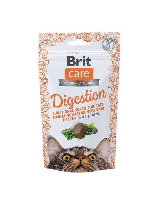 Brit Care Digestion - teraviljavabad poolniisked maiused kasside seedimise toetamiseks 50 gr.