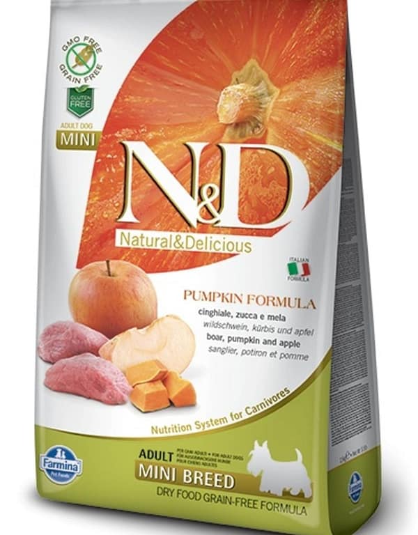 25-kg-farmina-taeissoeoet-vaeikest-kasvu-taeiskasvanud-koertele-metssealihaga-1.jpg 7 kg. Farmina täissööt väikest kasvu täiskasvanud koertele metssealihaga