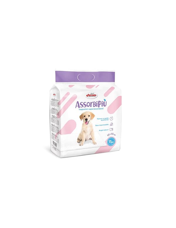 8011391145609.jpg Record koerte tualetilapid nurgakleepsudega 60 x 60 cm. 11 tk.