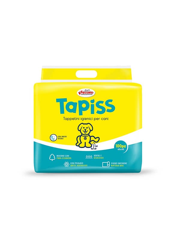 Record Tapiss nurgakleepsudega pissilapid koertele 60 x 60 cm./100 tk.