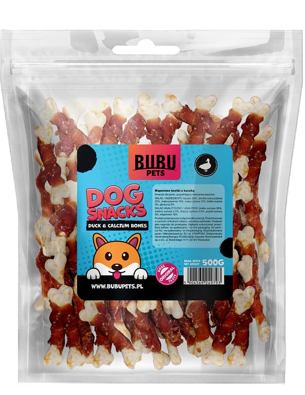 Bubu Pets koeramaius kaltsiumikondid pardilihaga 500 gr.